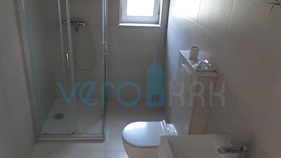 Krk city, new apartment on the first floor and ground floor with a large garden