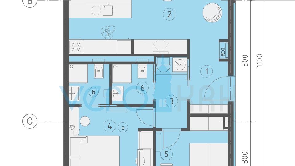 Wohnung, 66 m2, Verkauf, Malinska