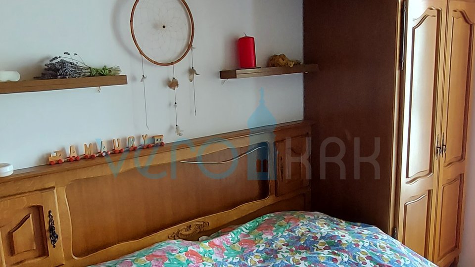 Città di Krk, appartamento con una camera da letto al primo piano con ampia terrazza