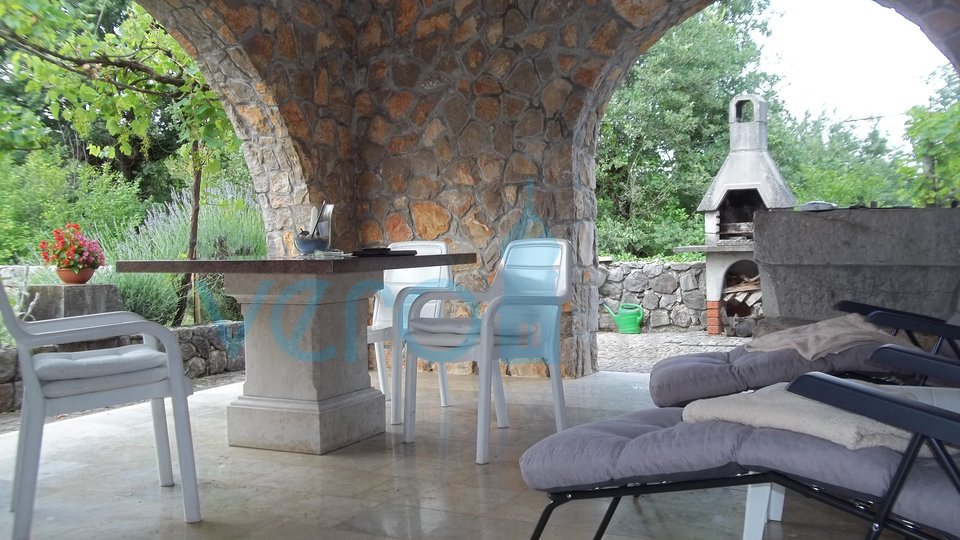 Island of Krk, Dobrinj, surroundings, renovated stone house with a large garden