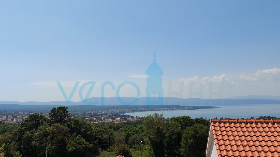 Malinska, surroundings, one bedroom apartment with a beautiful sea view