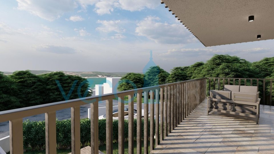 Uvala Soline, stan u novogradnji sa panoramskim pogledom na more