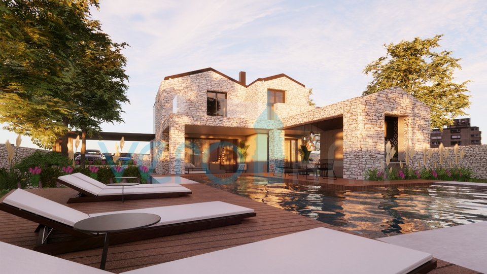 Vrbnik, luxuriöses Haus mit Swimmingpool in einer ruhigen Gegend