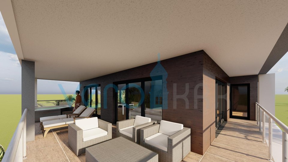 Vrbnik, otok Krk, stan 175 m2, 1. kat, terasa 40 m2, prodaja