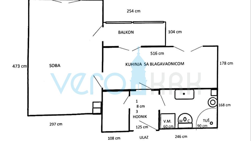 Wohnung, 35 m2, Verkauf, Malinska