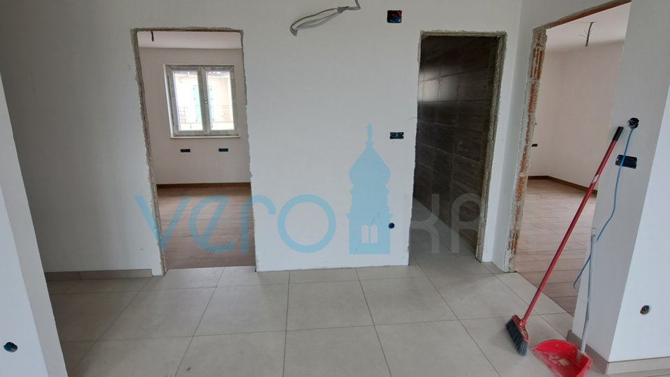 Malinska, wider area, two-bedroom apartment with living room under construction, for sale