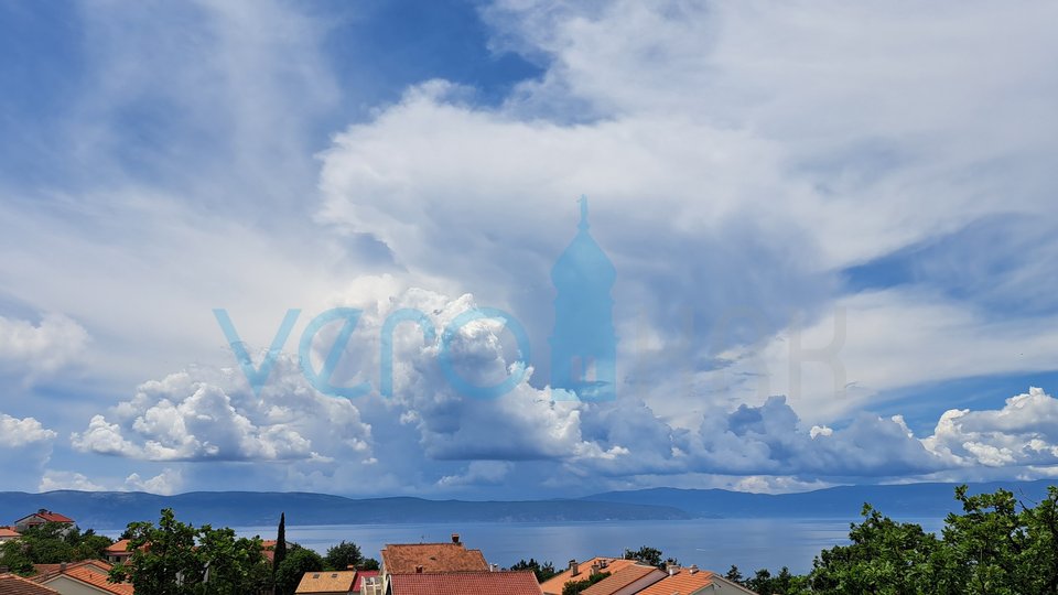 Otok Krk, Njivice, dvosoban stan 58 m2 sa prekrasnim panoramskim pogledom na more