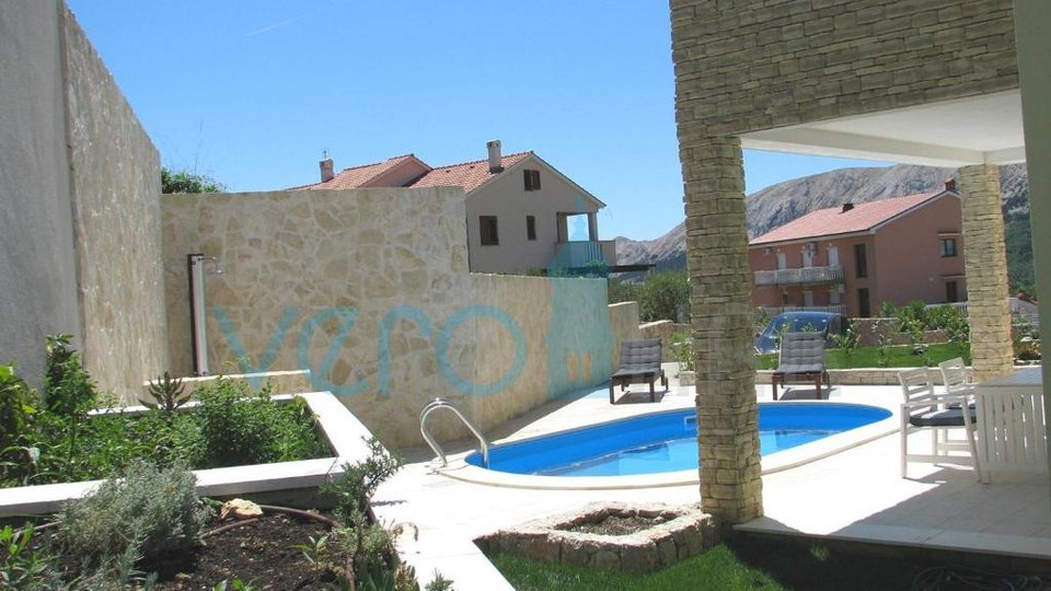 Baška, Umgebung, Doppelhaushälfte mit Pool und Meerblick, zu verkaufen