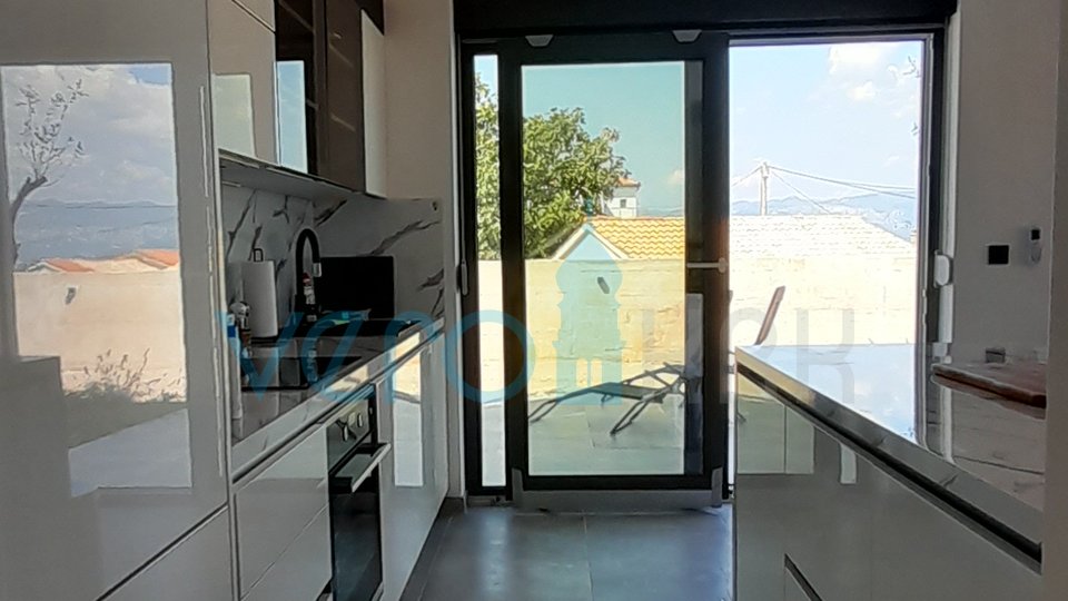 Vrbnik, surroundings, semi-detached house, newly built, view, swimming pool, for sale