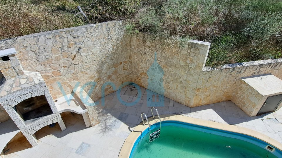 Baška, surroundings, semi-detached house with pool and sea view, for sale