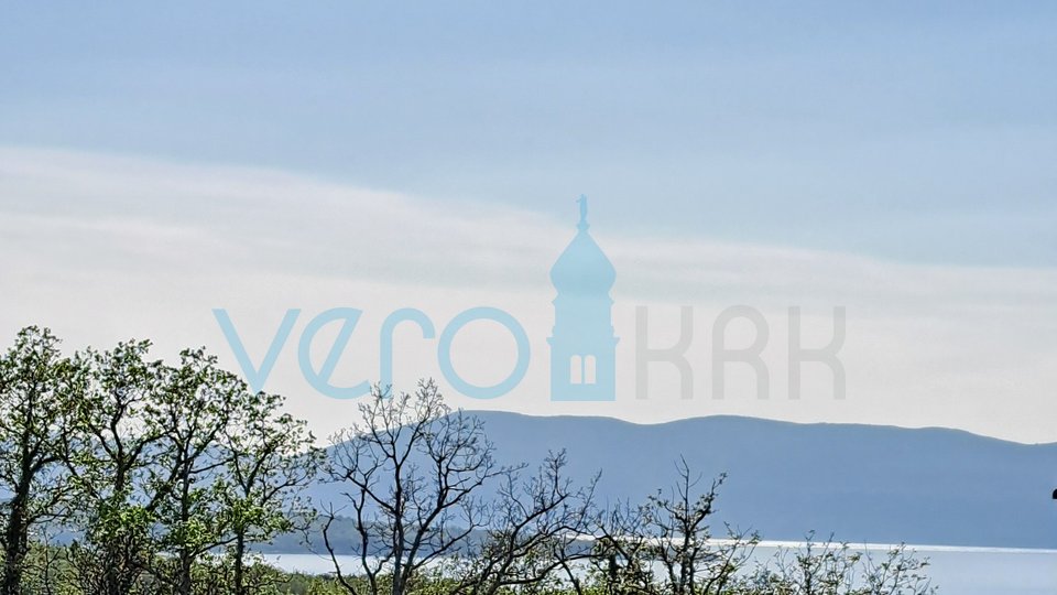 Njivice, Insel Krk, Wohnung 39 m2 mit großer Terrasse, Aussicht, zu verkaufen