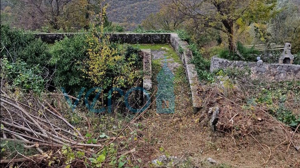 Insel Krk, Dobrinj, Einfamilienhaus 41m2 mit Garten und Panoramablick, zu verkaufen