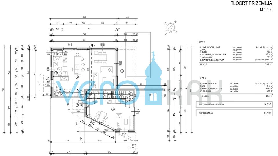 Malinska, Zentrum, neu gebaute Doppelhaushälfte mit Whirlpool, Garten, zu verkaufen