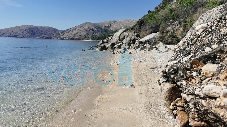 Punat, Stara Baška, stone terraced house, view, 200m to the sea, for sale