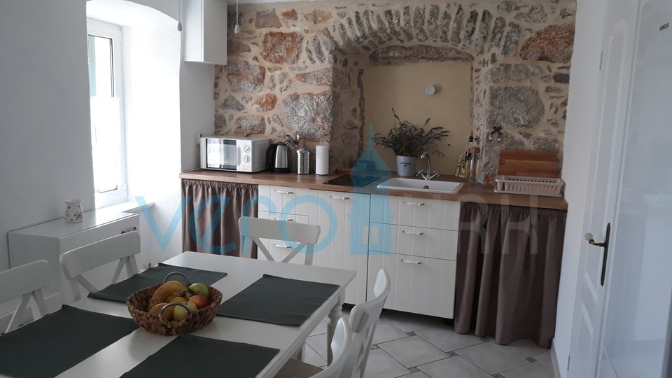 Punat, island of Krk, renovated stone house in the center of town, view, garden, for sale