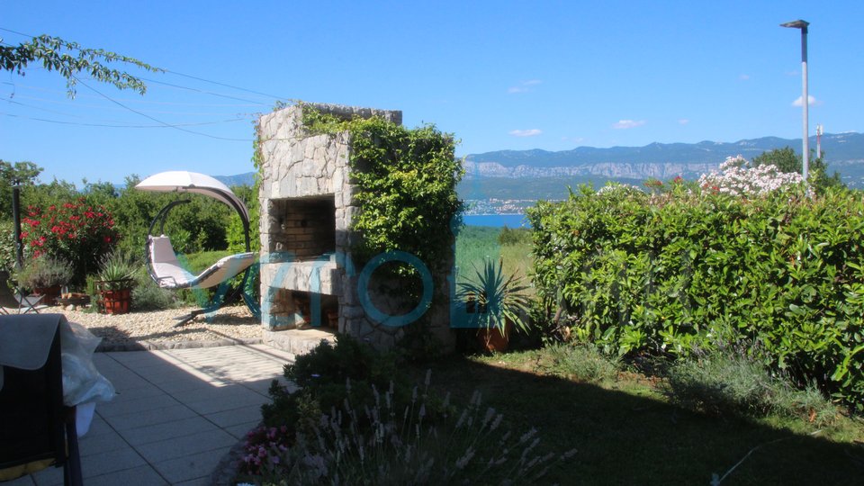 Insel Krk, Šilo, freistehendes Einfamilienhaus, Garten, Swimmingpool, Meerblick, zu verkaufen