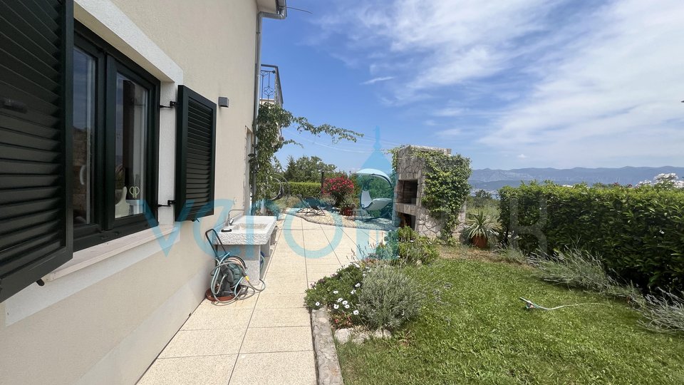 Island of Krk, Šilo, detached family house, garden, swimming pool, sea view, for sale