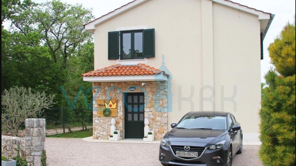 Island of Krk, Šilo, detached family house, garden, swimming pool, sea view, for sale