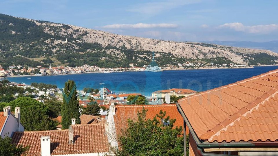 Island of Krk, Baška, apartment 57m2, second floor, sea view, for sale