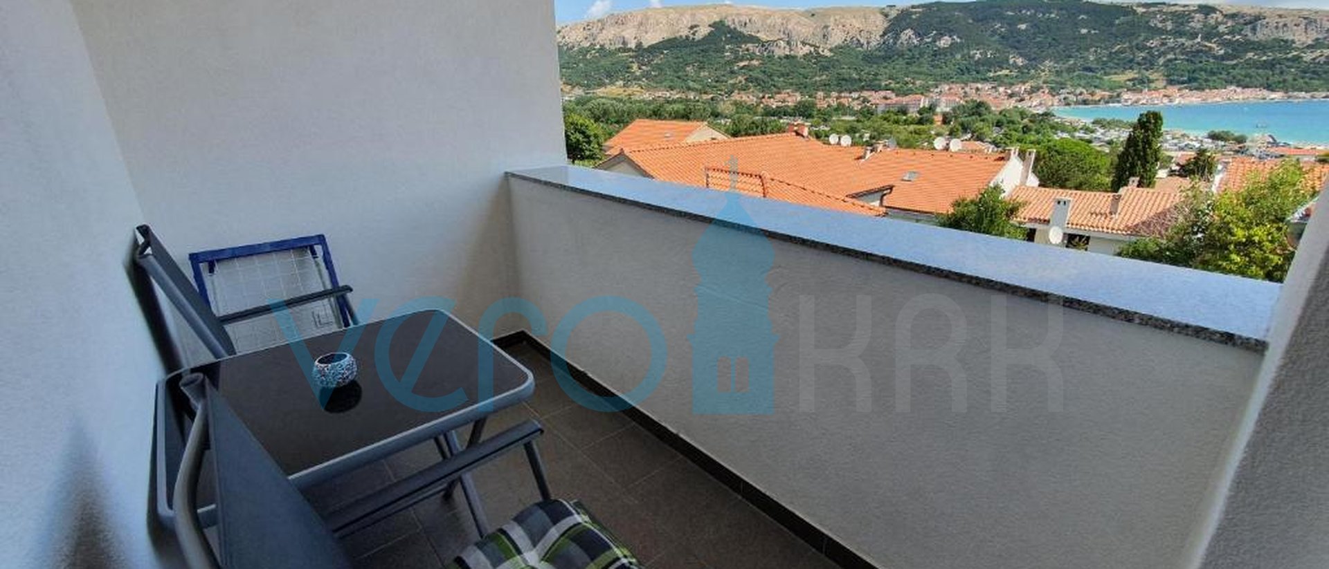 Island of Krk, Baška, apartment 57m2, second floor, sea view, for sale