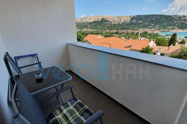 Island of Krk, Baška, apartment 57m2, second floor, sea view, for sale
