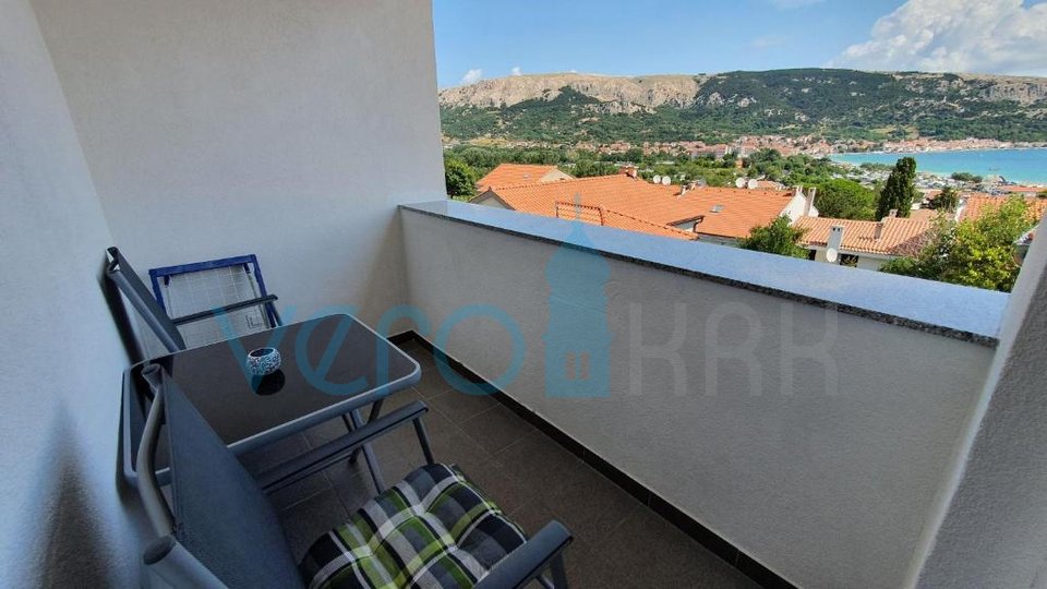 Island of Krk, Baška, apartment 57m2, second floor, sea view, for sale