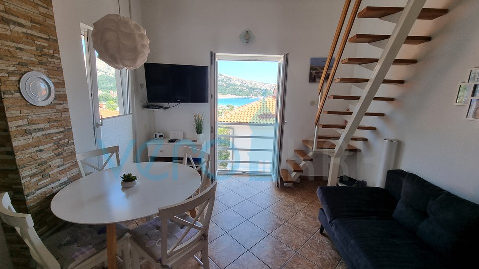 Insel Krk, Baška, Wohnung 57m2, zweiter Stock, Meerblick, zu verkaufen