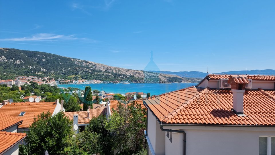 Insel Krk, Baška, Wohnung 57m2, zweiter Stock, Meerblick, zu verkaufen