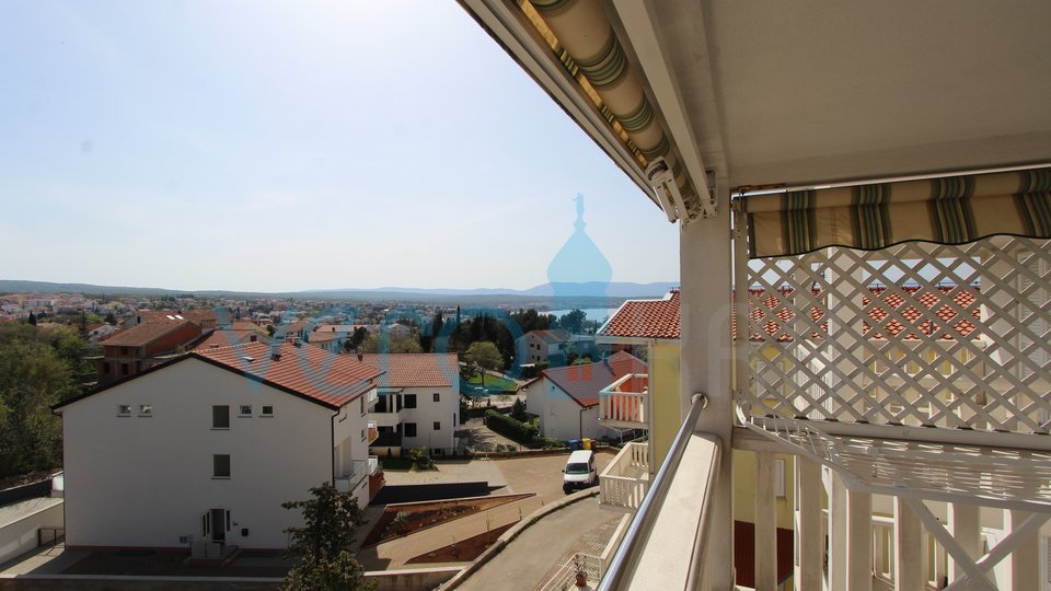 Malinska, island of Krk, two-room apartment, sea view, terrace, rent