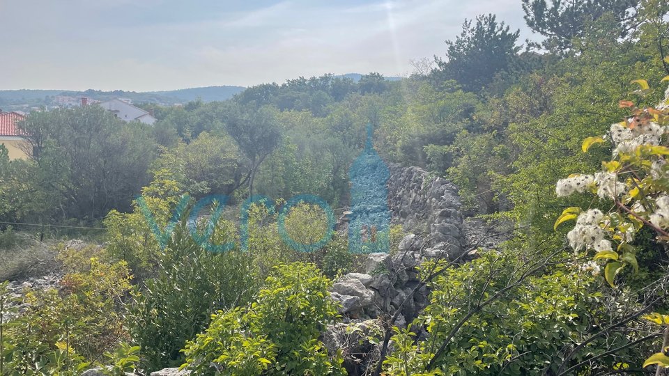 Vrbnik, otok Krk, građevinsko zemljište, pogled na more, prodaja