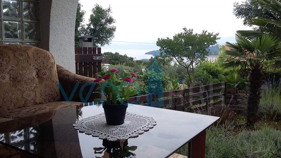 Njivice, island of Krk, semi-detached house with 3 apartments, garden, sea view, for sale