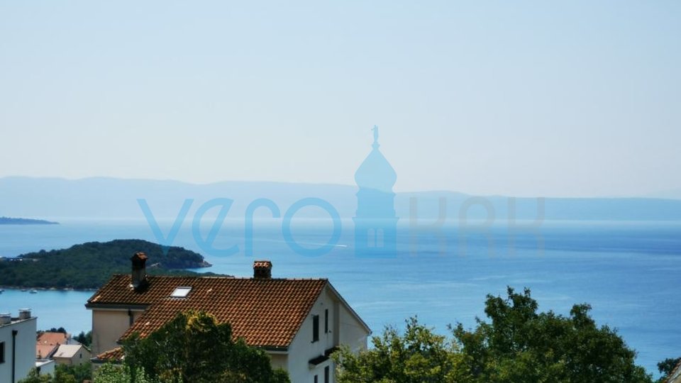 Njivice, island of Krk, apartment with a panoramic view of the sea and Kvarner, for sale