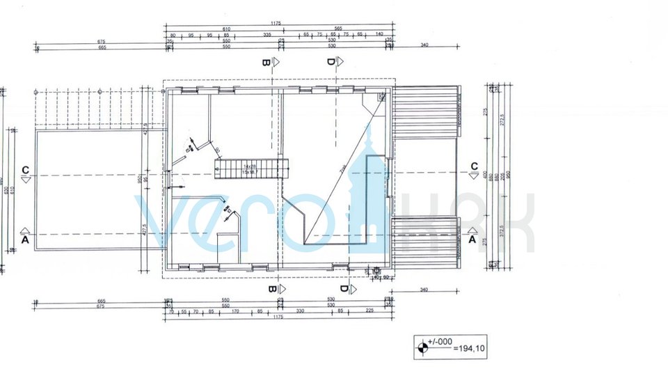 Island of Krk, Vrbnik, surroundings, building plot 885 m2 with building permit, for sale