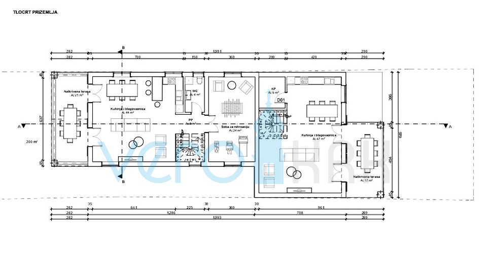 Vrbnik, Risika, Detached house with two apartments and swimming pool, for sale