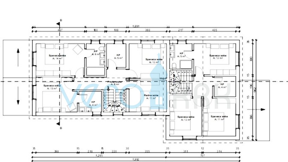 Vrbnik, Risika, Samostojna hiša z dvema apartmajema in bazenom, prodamo