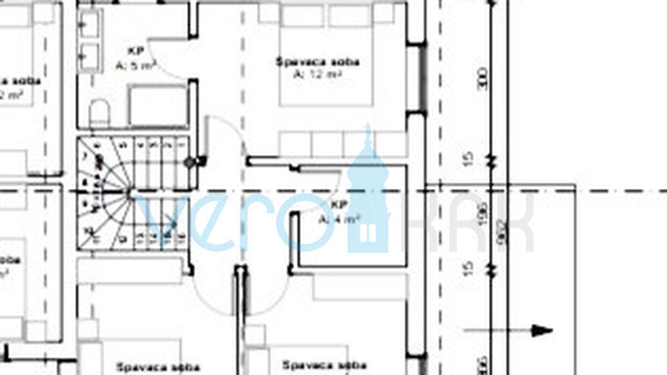 Vrbnik, Risika, Casa bifamiliare 100m2, di nuova costruzione, in vendita