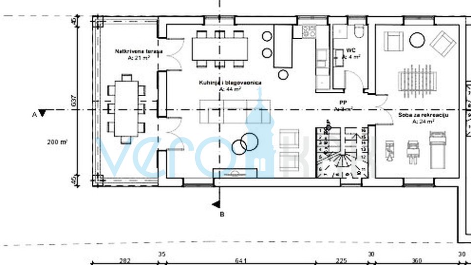 Vrbnik, Risika, casa bifamiliare 150m2 con piscina, in vendita