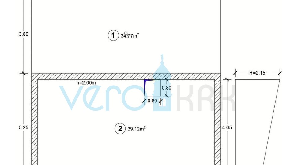 Crikvenica, Centar, Samostojeća kuća za investiciju, 2. red do mora, pogled, parking, prodaja