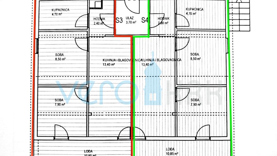 Appartamento, 95 m2, Vendita, Posedarje