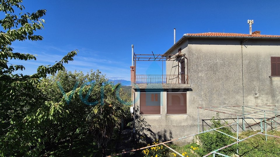 Dobrinj, island of Krk, detached stone house, sea view, terrace, tavern, for sale