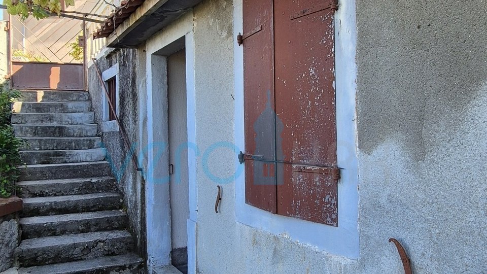 Dobrinj, island of Krk, detached stone house, sea view, terrace, tavern, for sale