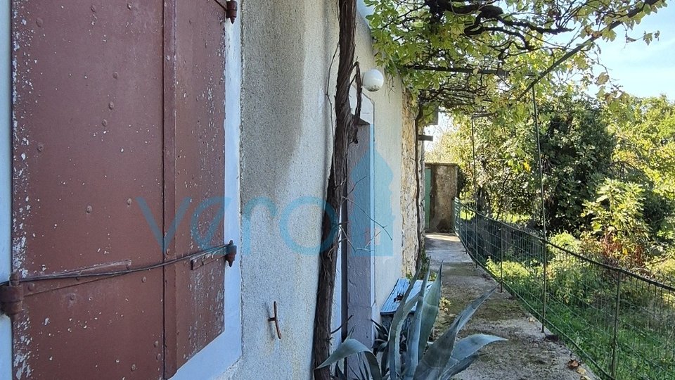 Dobrinj, island of Krk, detached stone house, sea view, terrace, tavern, for sale