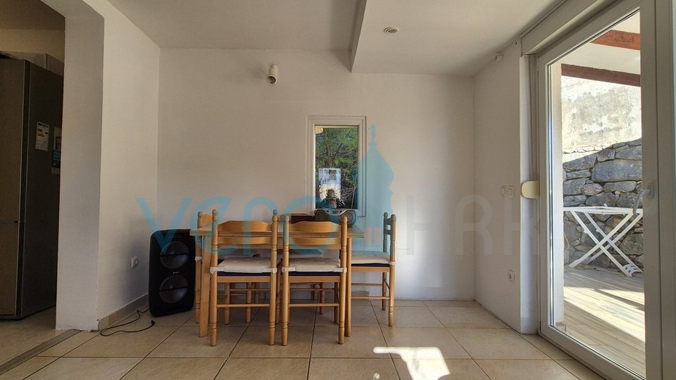 City of Krk, island of Krk, three-room apartment on the ground floor, garden, terrace, for sale