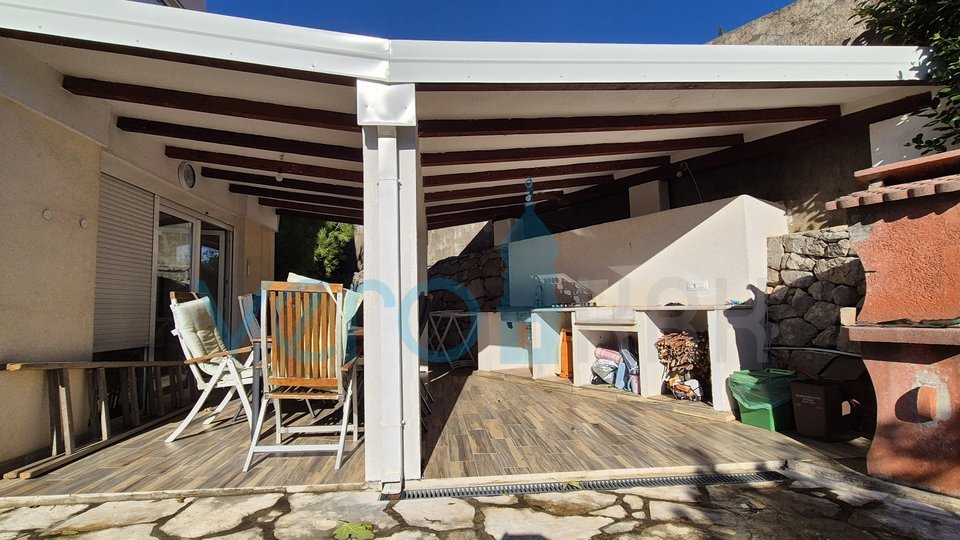 City of Krk, island of Krk, three-room apartment on the ground floor, garden, terrace, for sale