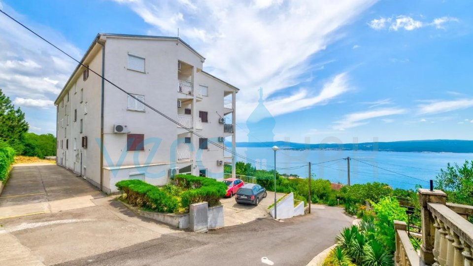 Crikvenica, Dramalj, Stan 48,83 m2 na 1. katu s otvorenim pogledom na more, 1km do plaže, prodaja