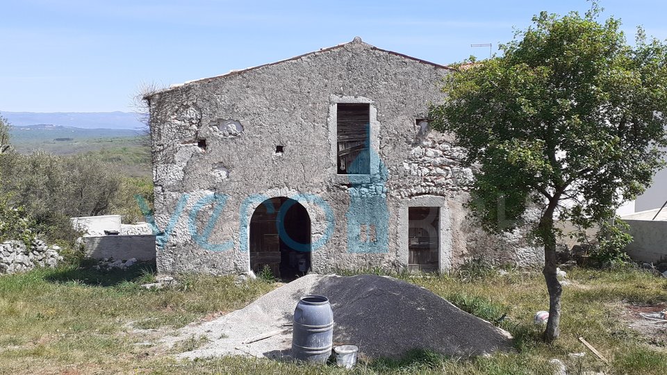 Island of Krk, surroundings, stone house with sea view