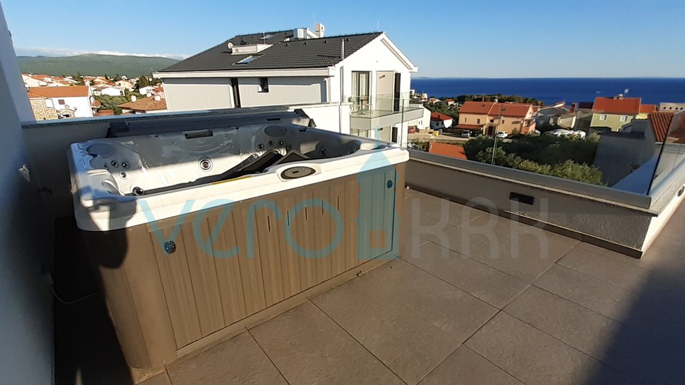 The island of Krk, Krk, modern penthouse with beautiful sea view