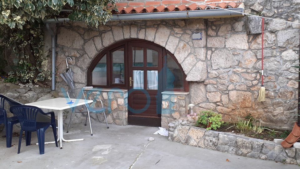 Soline Bay, island of Krk, surroundings, stone house with 2 apartments and sea view
