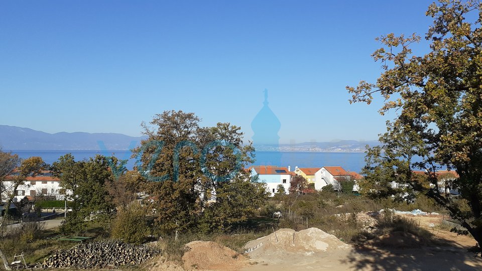 Njivice, Insel Krk, luxuriöse Doppelhaushälfte mit Pool und Panoramablick auf das Meer