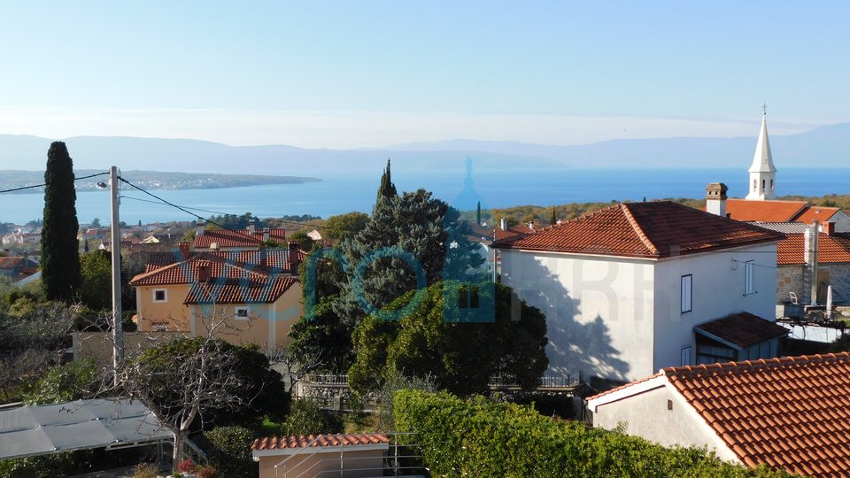 Malinska, duplex apartment with garden and panoramic sea view